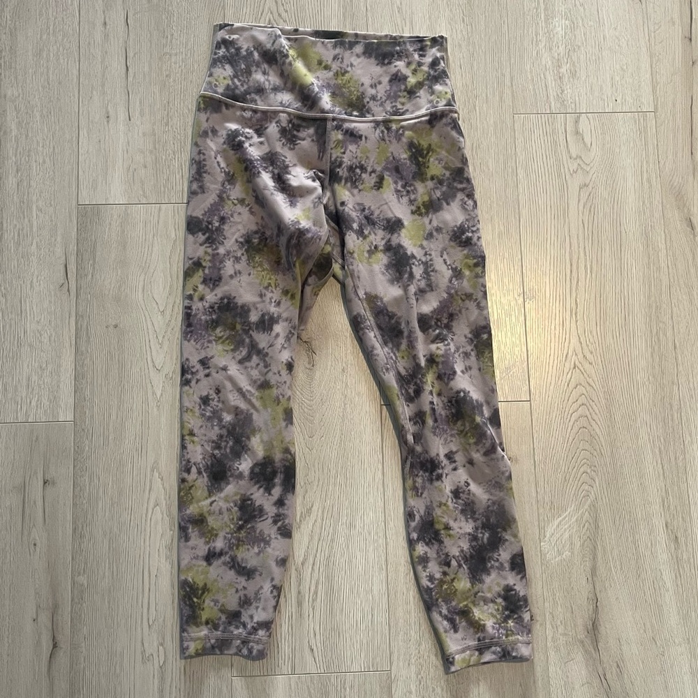 Lululemon Align High-Rise Pant 25" - Radial Tie Dye Mauve Grey Multi Legging - Picture 5 of 6